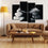 Black And White Stones 4 Panels Canvas Wall Art Set