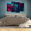 Black Berlinetta 4 Panels Canvas Wall Art Bed Room