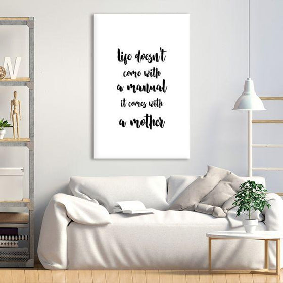 About Mother Quote Canvas Wall Art Decor