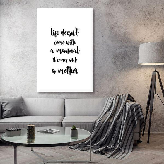 About Mother Quote Canvas Wall Art Living Room