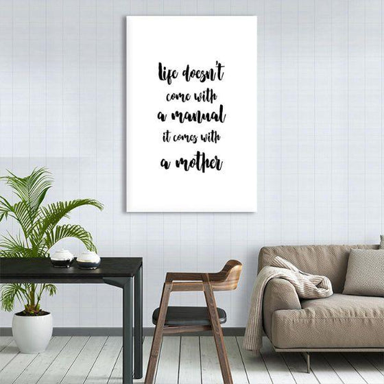 About Mother Quote Canvas Wall Art Print