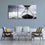 Black & White Hour Glass 3 Panels Canvas Wall Art Living Room