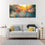 Blooming Tree & Sun Flare 3 Panels Canvas Wall Art Living Room