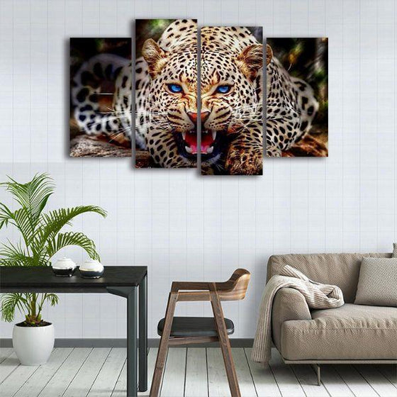 Blue Eyed Cheetah Canvas Wall Art Kitchen