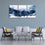 Blue Mountains 3 Panels Abstract Canvas Wall Art Living Room