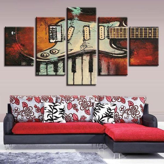 Blues Music Wall Art Canvases