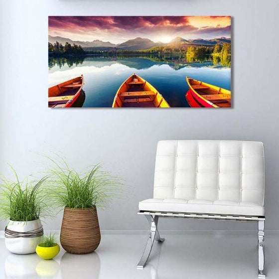 Boats To The Forest Wall Art Print