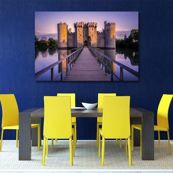 Bodiam Castle England Canvas Wall Art Dining Room