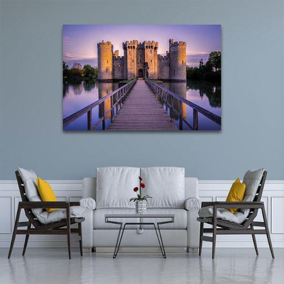 Bodiam Castle England Canvas Wall Art Living Room