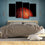 Bouncy Basketball 4 Panels Canvas Wall Art Bed Room
