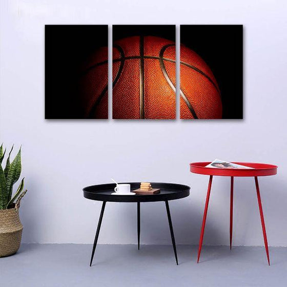 Bouncy Basketball Canvas Wall Art Decor
