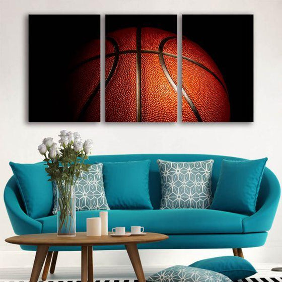 Bouncy Basketball Canvas Wall Art Living Room