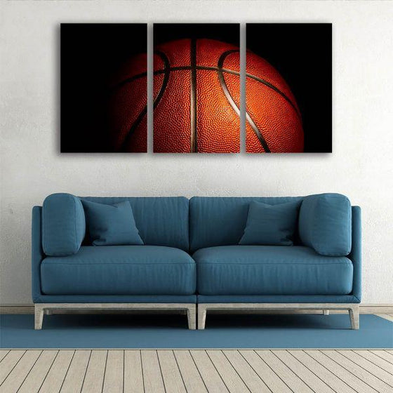 Bouncy Basketball Canvas Wall Art Set