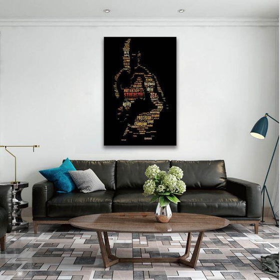 Boxing Fitness Motivational Canvas Wall Art Living Room