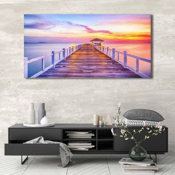 Bridge To The Best Sunrise Canvas Wall Art Decor
