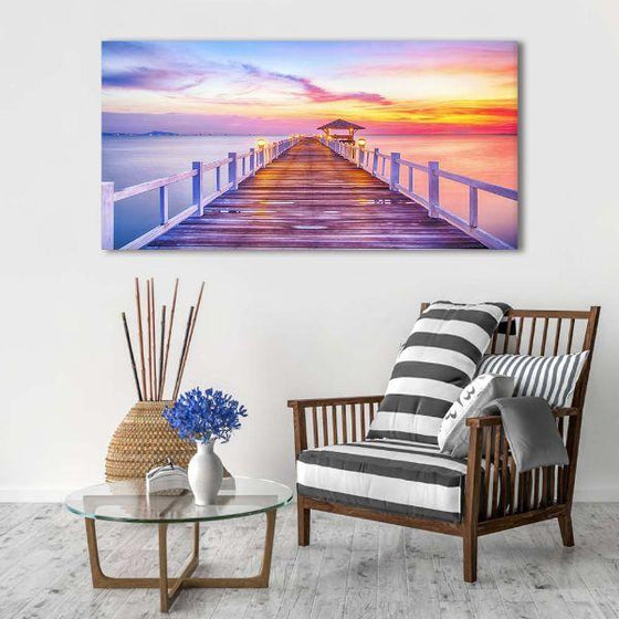 Bridge To The Best Sunrise Canvas Wall Art Ideas