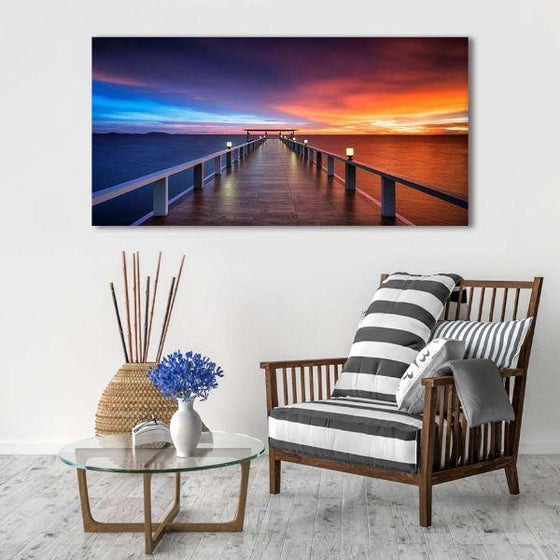 Bridge To The Best Sunset View Canvas Wall Art Ideas