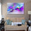 Bright Colorful Abstract Canvas Wall Art Decor