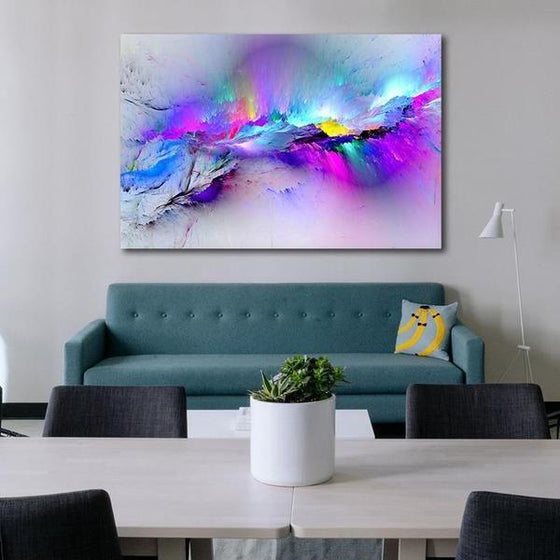 Bright Colorful Abstract Canvas Wall Art Print