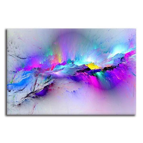 Bright Colorful Abstract Canvas Wall Art