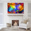 Bright Colors Abstract Canvas Wall Art Living Room