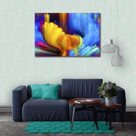 Bright Enchanting Abstract Canvas Wall Art Living Room
