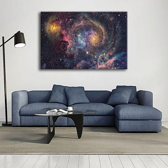 Bright Starry Universe Canvas Wall Art Decor