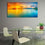 Bright Sunrise Sea View Canvas Wall Art Dining Room