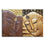 Brown And Gold Buddhas Canvas Wall Art