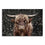 Brown Highland Cattle Canvas Wall Art
