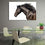 Brown Wild Horse Canvas Wall Art Dining Room