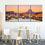 Budapest Castle 3 Panels Canvas Wall Art Print