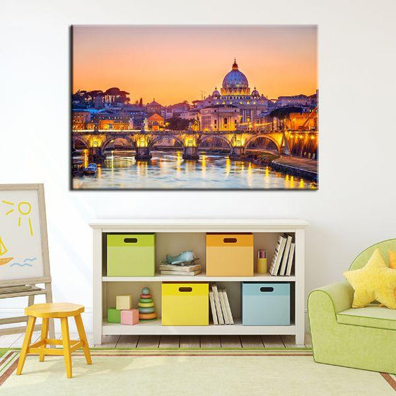 Budapest Castle Canvas Wall Kids Room