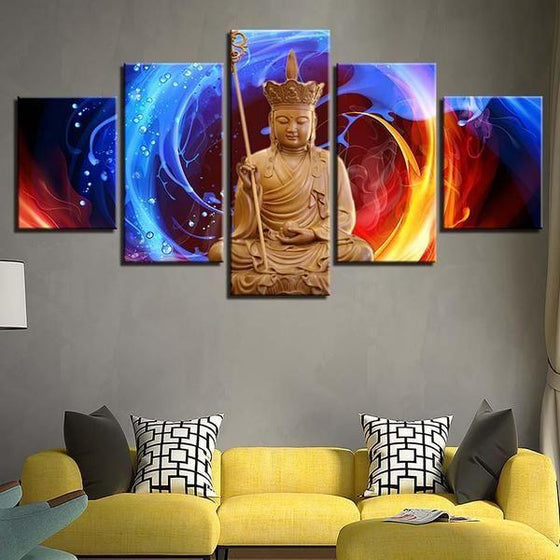 Buddha Stone Wall Art Canvas
