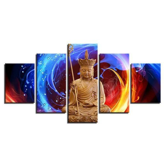 Buddha Stone Wall Art Canvases