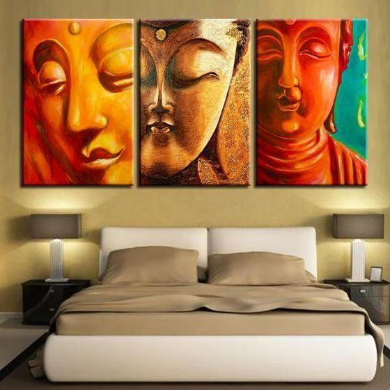 Buddhist Symbol Wall Art Canvas