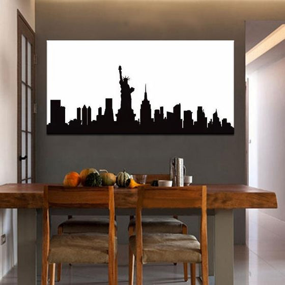 cityscape painting living room decor