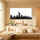 cityscape painting living room decor