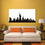 cityscape painting living room decor