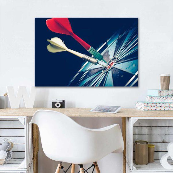 Bullseye Is A Target Canvas Wall Art Decor