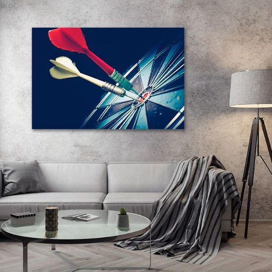 Bullseye Is A Target Canvas Wall Art Living Room