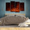 Burning Flame In The Dark Canvas Wall Art Bedroom