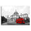 Red Bus In St. Paul's Cathedral Canvas Wall Art