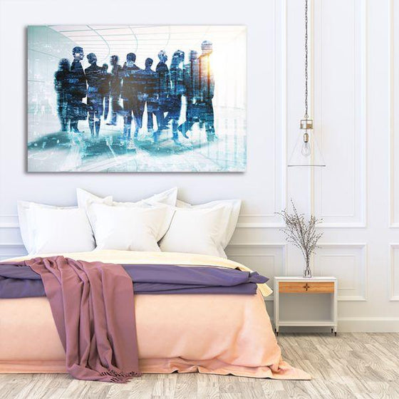 Businessmen Abstract Canvas Wall Art Bedroom