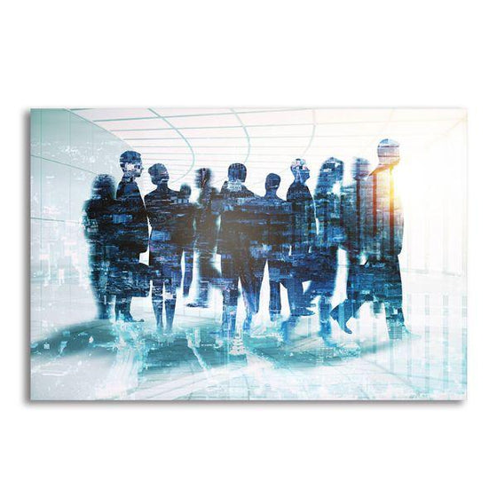 Businessmen Abstract Canvas Wall Art