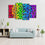 Butterflies In Chromatic Colors Canvas Wall Art Decor