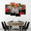 Butterfly On Flowers Canvas Wall Art Dining Room