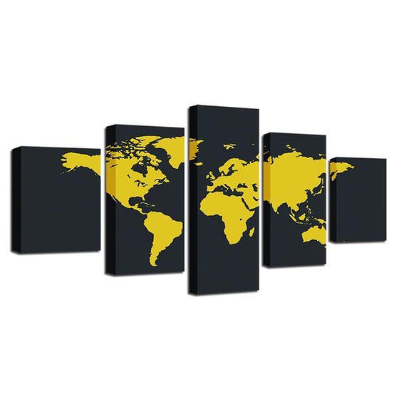 Buy World Map Wall Art Decors