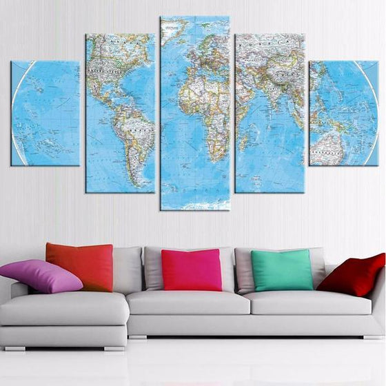 Buy World Map Wall Art Idea