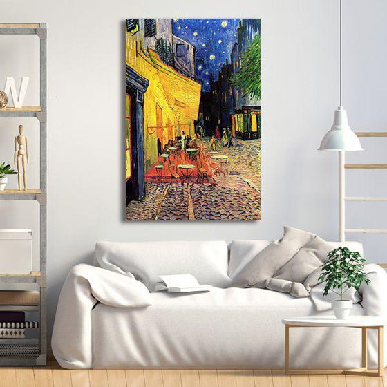 Cafe Terrace At Night By Van Gogh Canvas Wall Art Decor